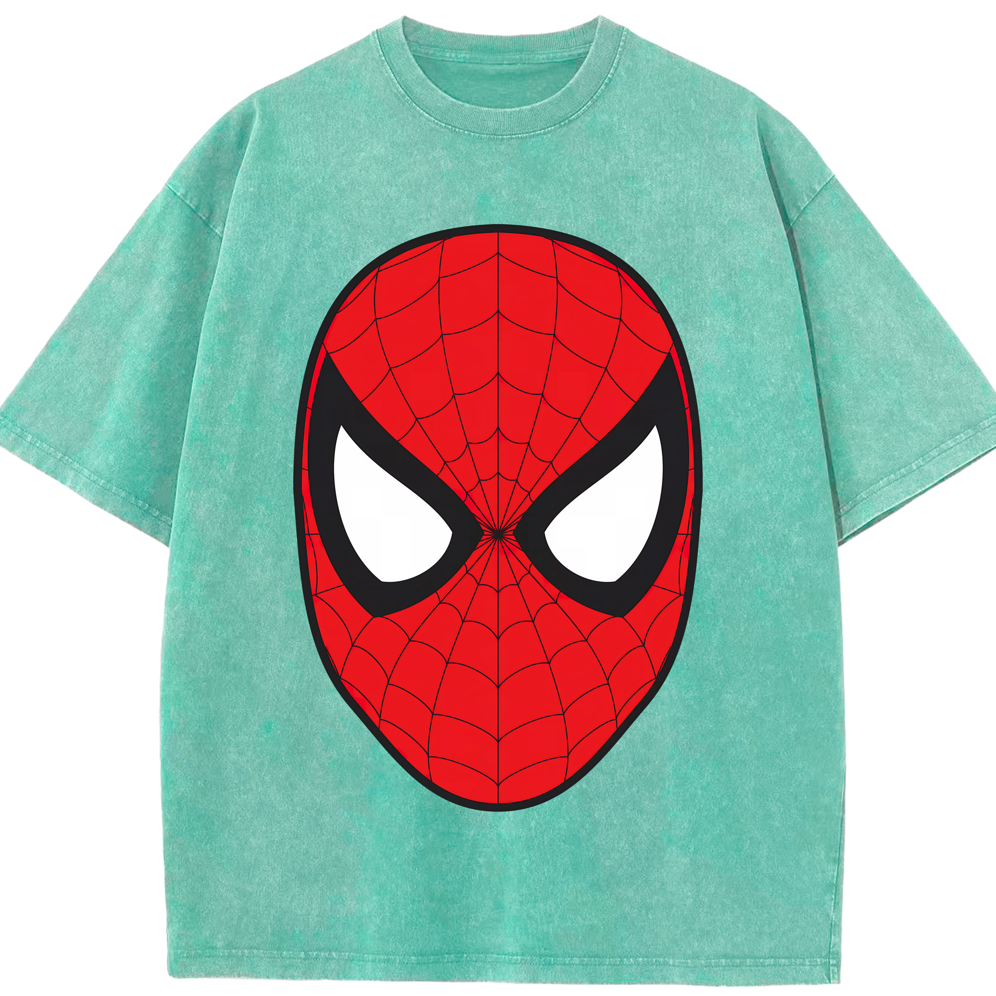 （画像用） Spider Man スパイダーマン 綿100% ヴィンテージ風 半袖Tシャツ（フロントプリント）